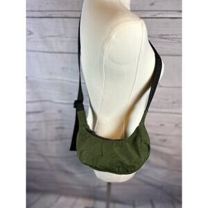 Small Baggu Dark Green Crescent Crossbody Bag